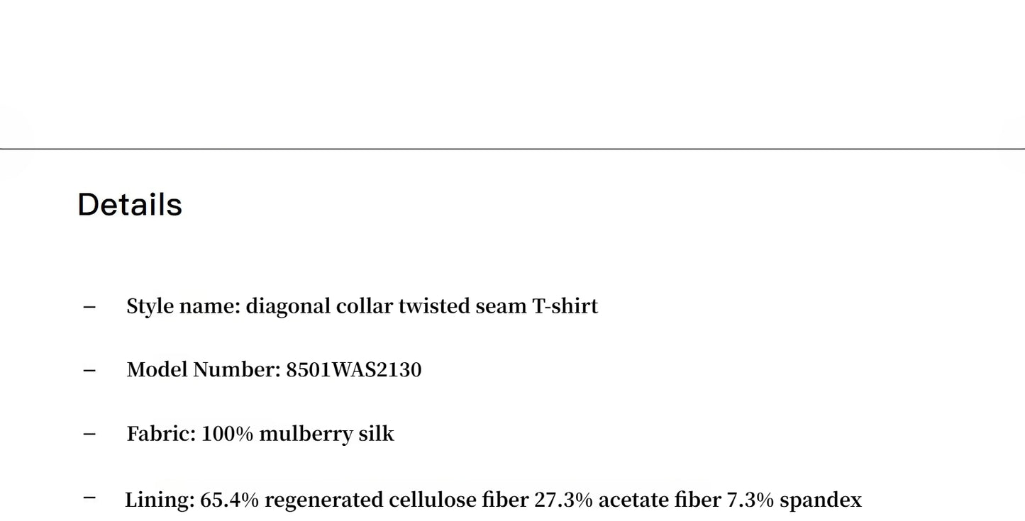 Double-layer transparent oblique collar pinched pleat half-high collar slim fit fake two-piece knitted T-shirt tops for women