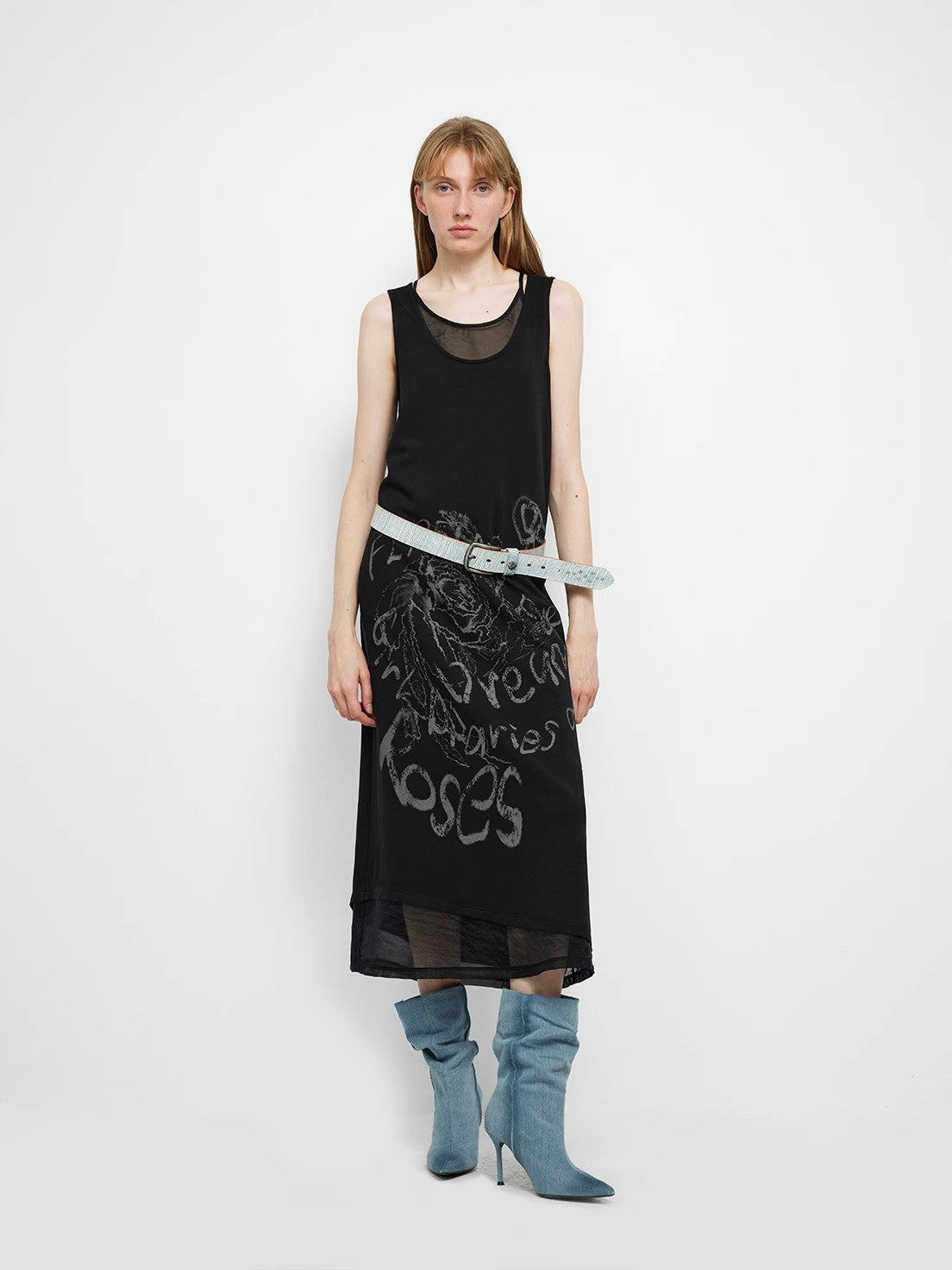 Alphabet Game Original Printed  Vest Dress