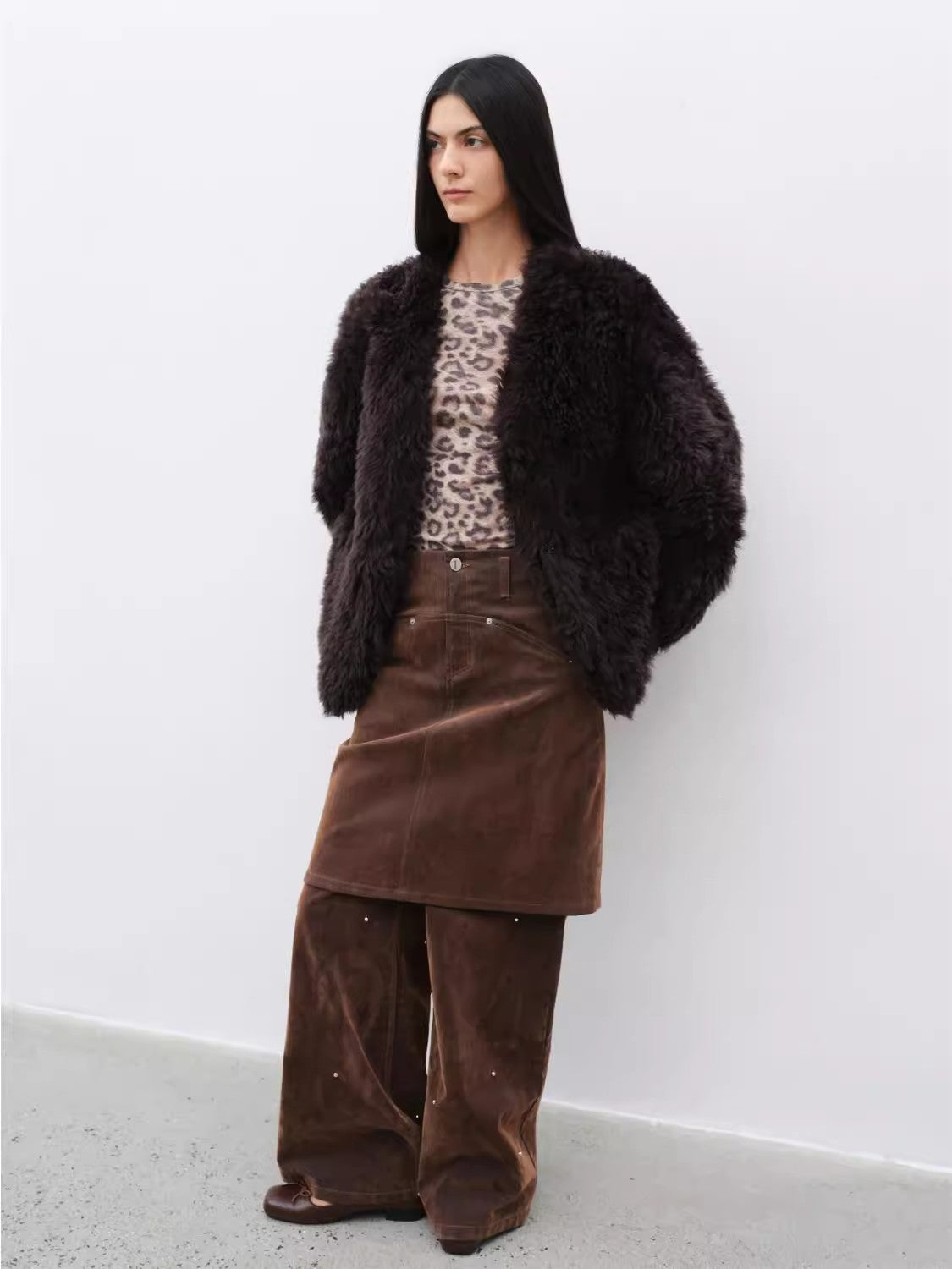 My Little Curly Imported Tuscan Black Sheepskin Jacket