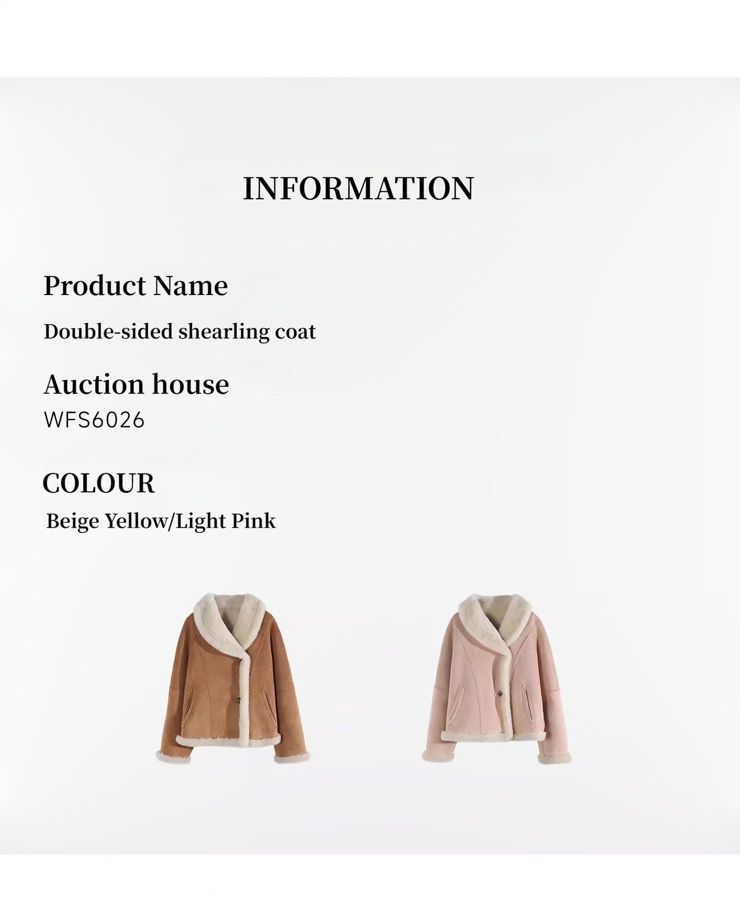 "Bella Poetry" Reversible Artificial Compound Leather Shearling Short Jacket