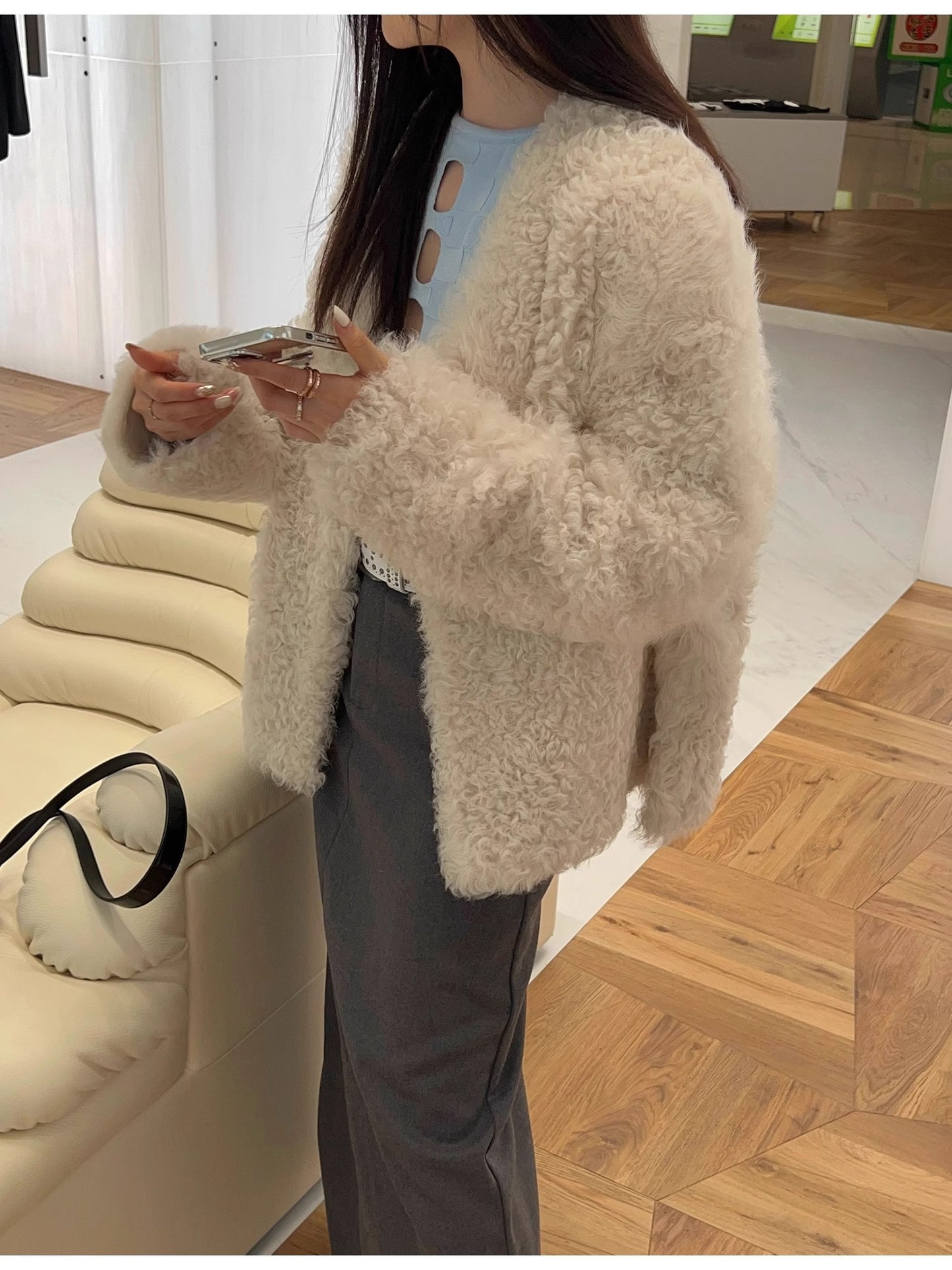 Wanderer Island Imported Tuscan Sheepskin Coat