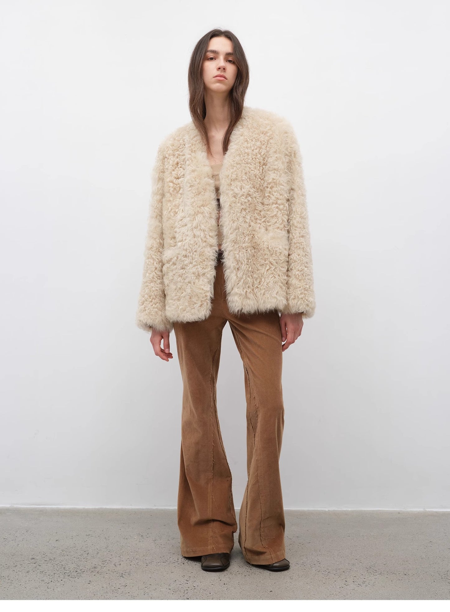 My Little Curly Imported Tuscan Black Sheepskin Jacket