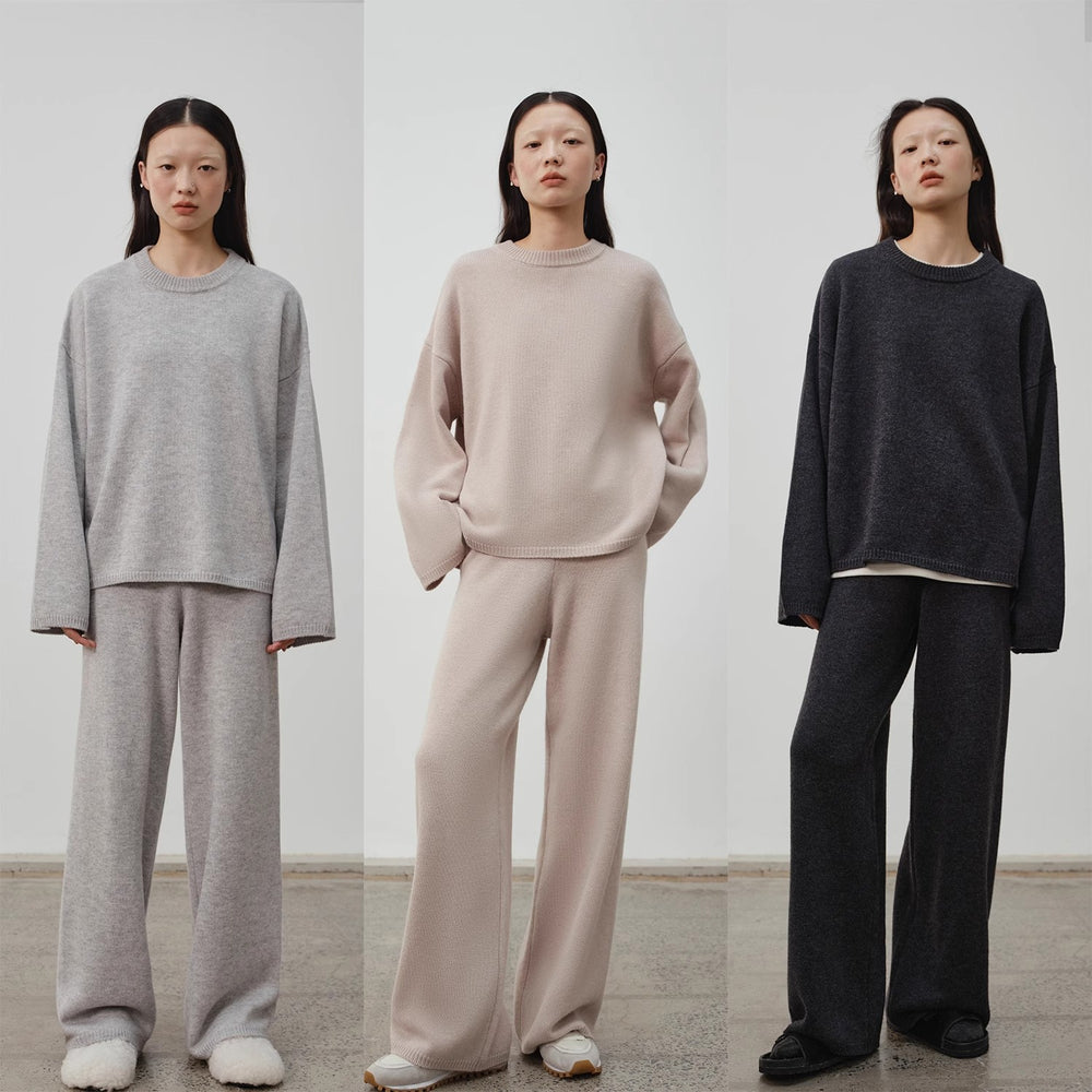 Wilderness Chasing Truth Minimalist Loose Wool Knit + Pants