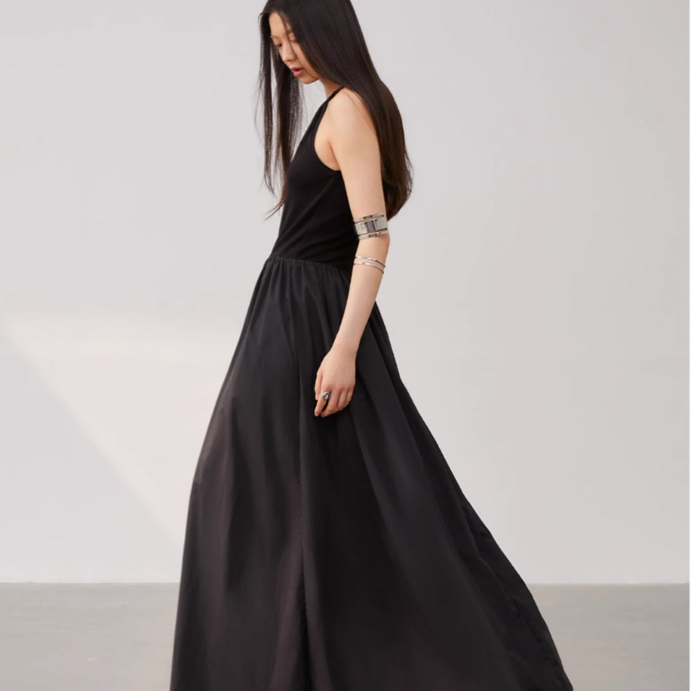 Messenger Under the Moon Large Hem Elegant Sleeveless Vest Long Dresses