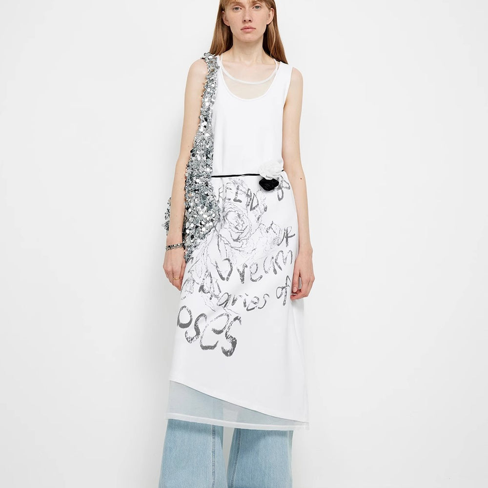 Alphabet Game Original Printed  Vest Dress