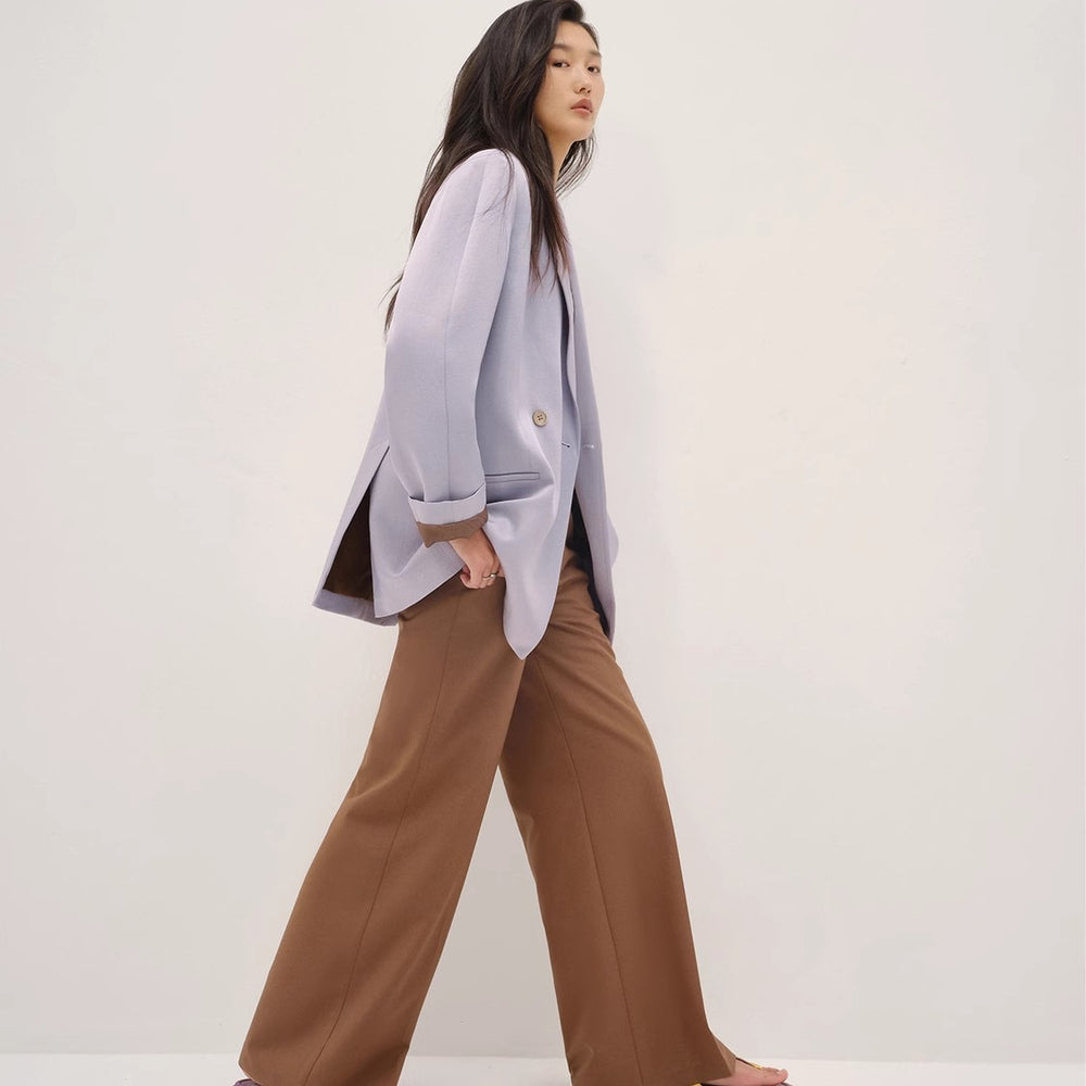 Left Bank Holidays Australian Wool Simple Draped Suit Trousers