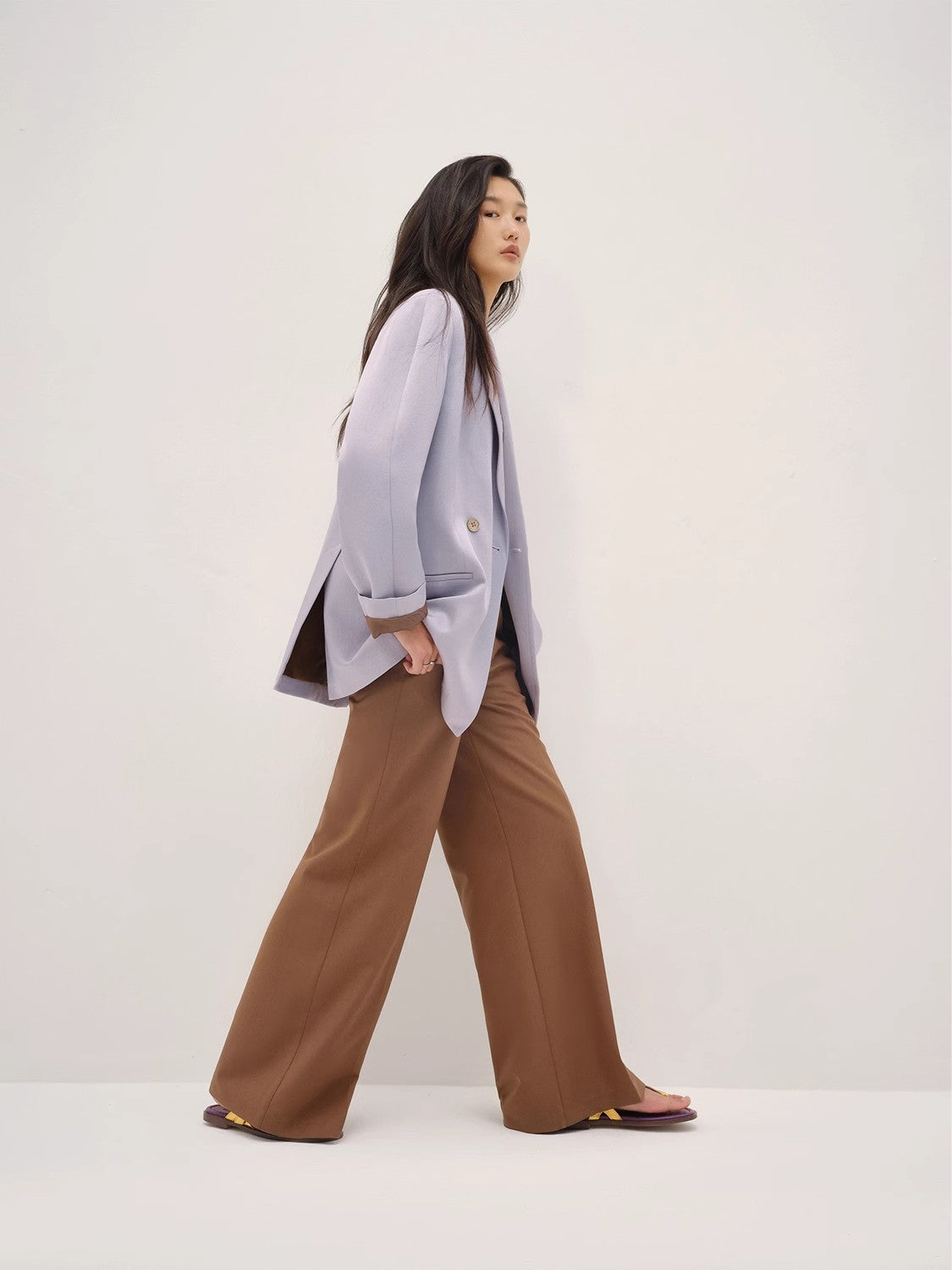 Left Bank Holidays Australian Wool Simple Draped Suit Trousers