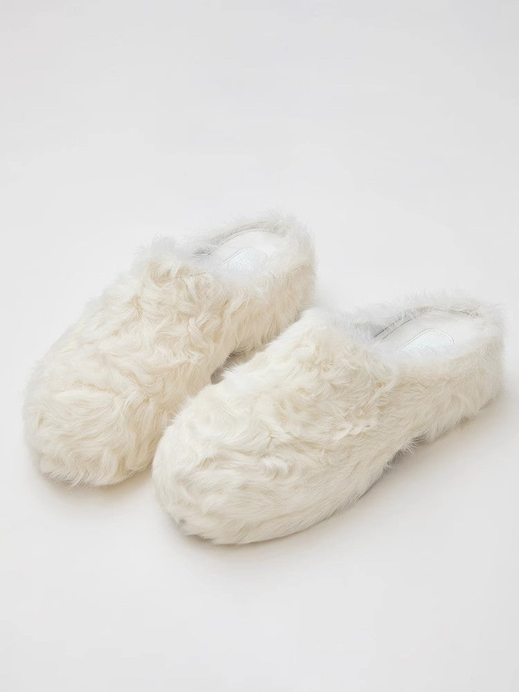 
                  
                    [FF × JW Collaboration - Fur-lined Slip-On Platform Sneakers] Casual and stylish design with wool, slip-on thick-soled sneakers that add height
                  
                