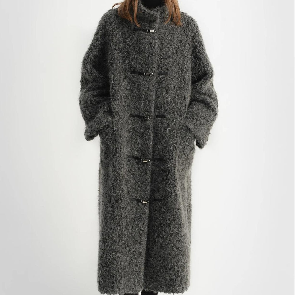 
                  
                    "Parisian Affair"Circle Long Fur Toggle Coat for Women
                  
                
