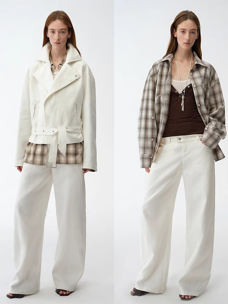 
                  
                    "Weiss Love Letter" Old Money Style Linen Cut Scimitar Pants
                  
                