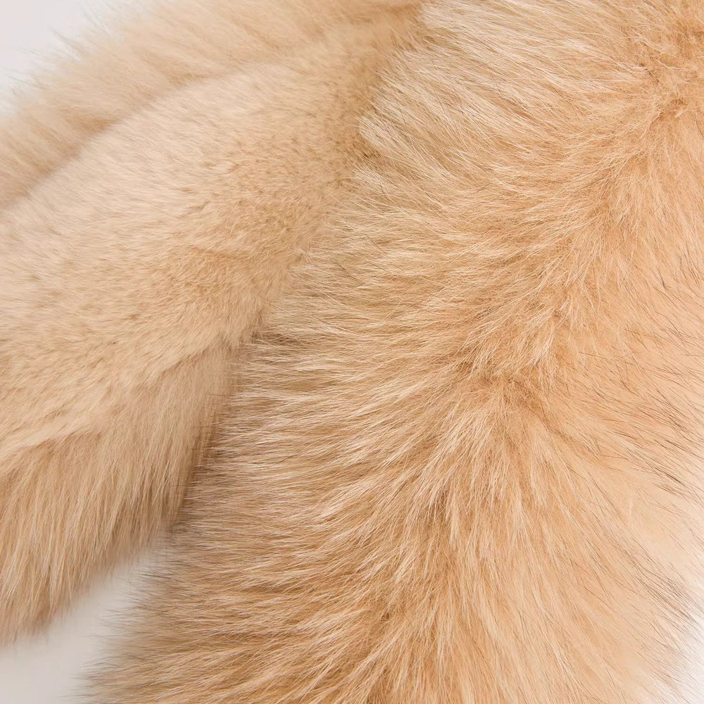 
                  
                    Fox fur double-sided fur scarf
                  
                