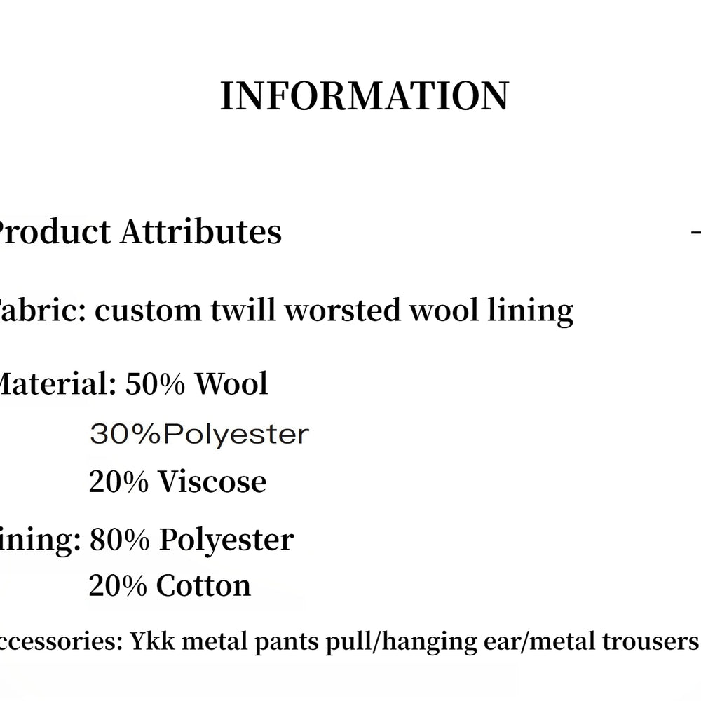 
                  
                    "City Stroll" casual and relaxed wool-blend double-pleated straight draped wide-leg casual trousers for autumn
                  
                