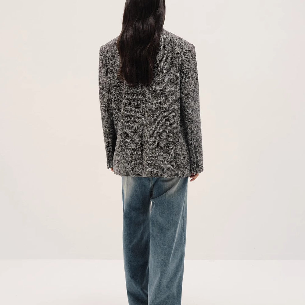 
                  
                    "Long Night Meteor" Limited Edition Italian Imported Yarn Fashionable Chanel Style Tweed Suit Jacket
                  
                