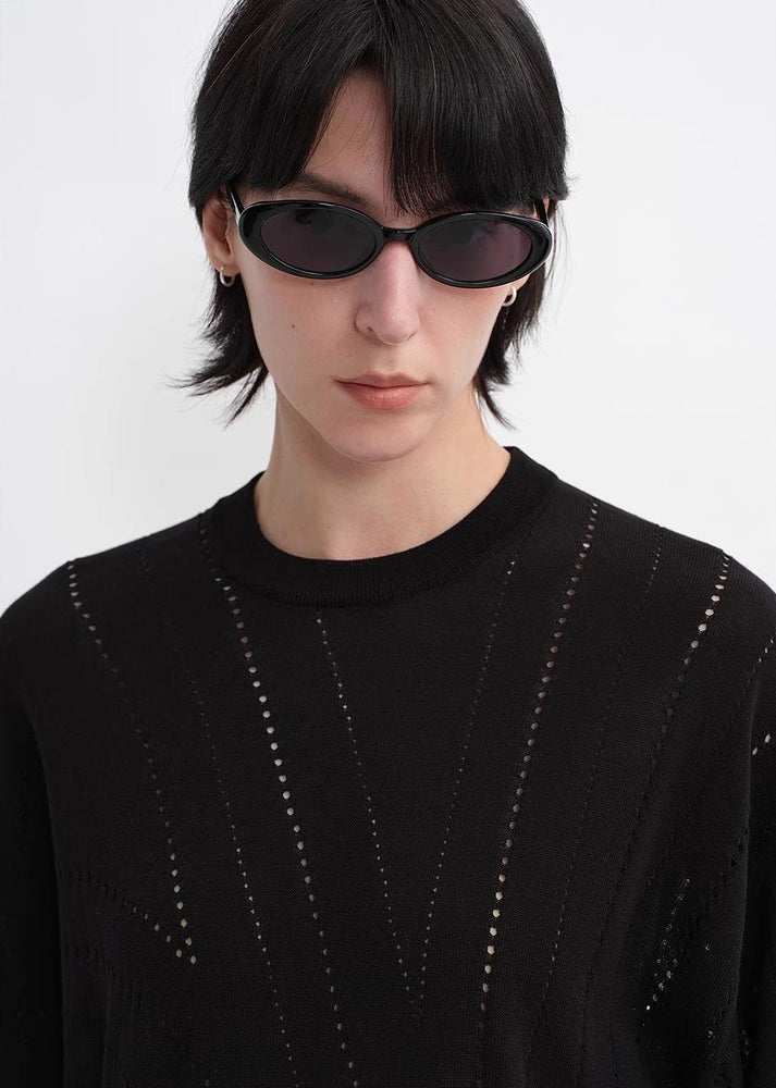 
                  
                    Customized Acetate Cotton Geometric Lines Knitted Suit
                  
                
