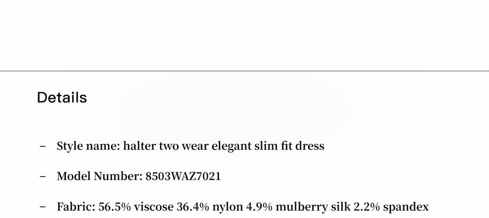 
                  
                    Silk blended/U-neck two-way wear smooth and silky skin-friendly elegant slim  tencel dress for women
                  
                