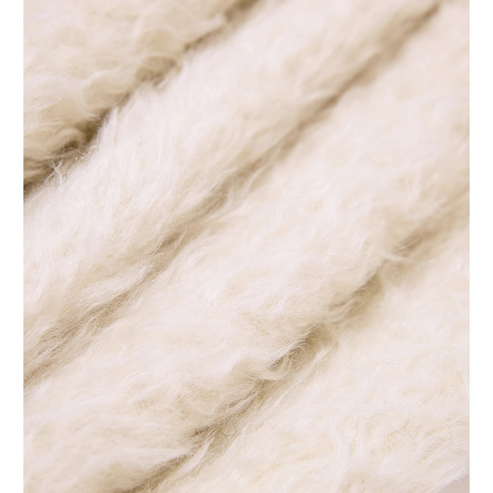 
                  
                    "Song of Snowland"Women's mohair wool stand collar coat autumn and winter loose woolen coat
                  
                