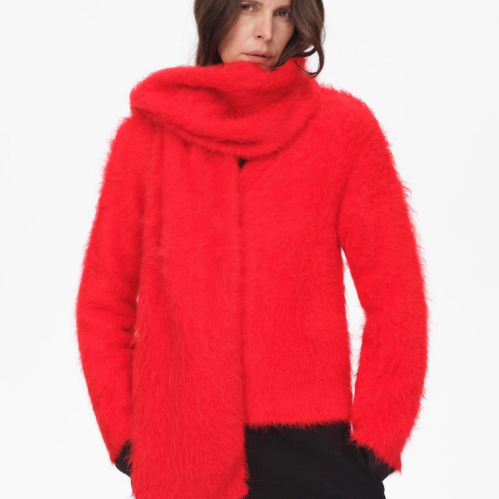 Winter Alpaca Wool Scarf for Women