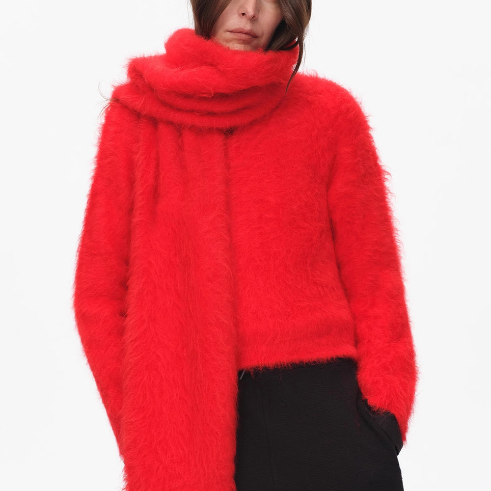 Winter Alpaca Wool Scarf for Women