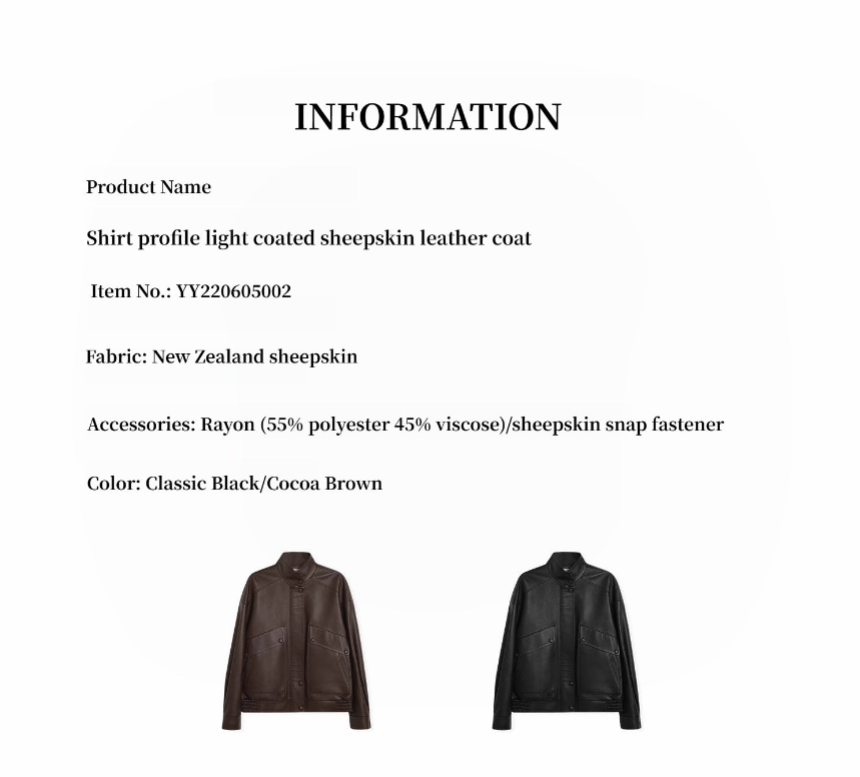 
                  
                    "Loveless Muse" Brown Retro Genuine Leather Jacket Women's Motorcycle Sheep Leather Jacket Short
                  
                