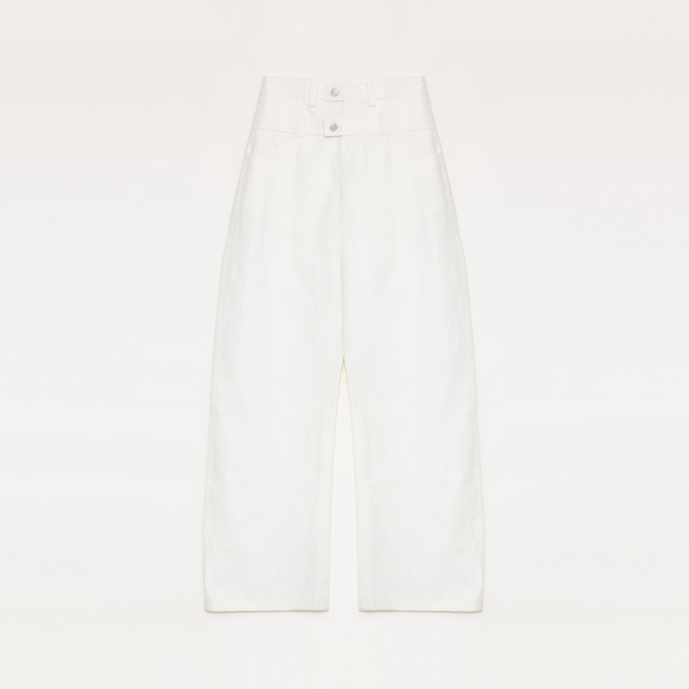 
                  
                    "Weiss Love Letter" Old Money Style Linen Cut Scimitar Pants
                  
                