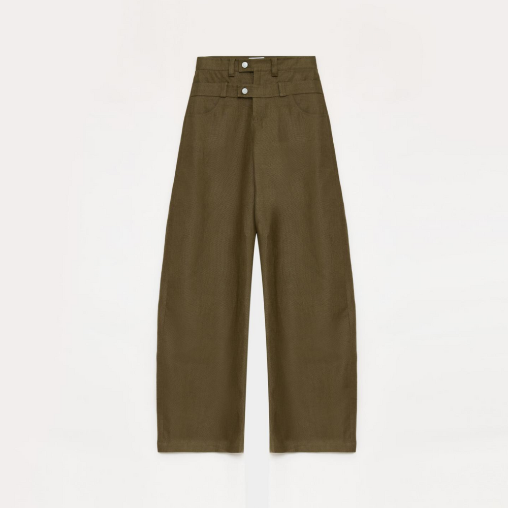 
                  
                    "Weiss Love Letter" Old Money Style Linen Cut Scimitar Pants
                  
                