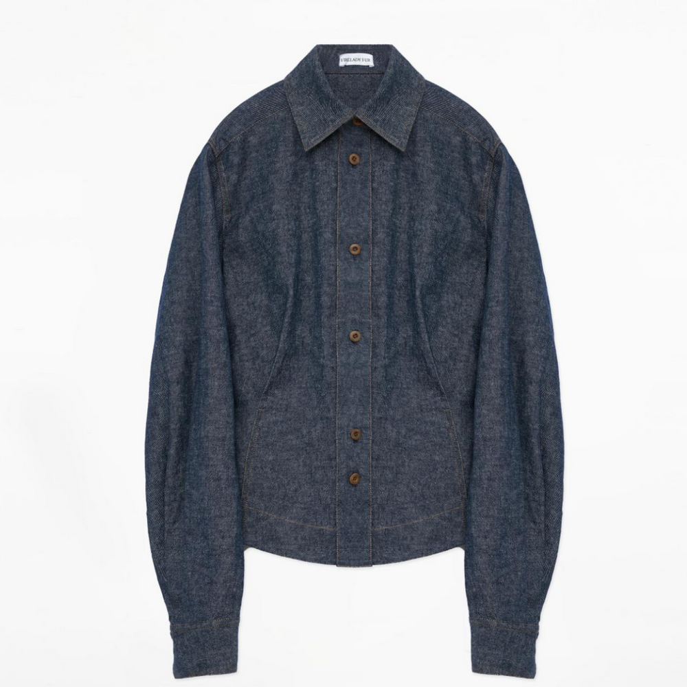 
                  
                    "Berlin Afternoon Tea" Refreshing breathable twill linen deconstructed silhouette old money style waist shirt top
                  
                