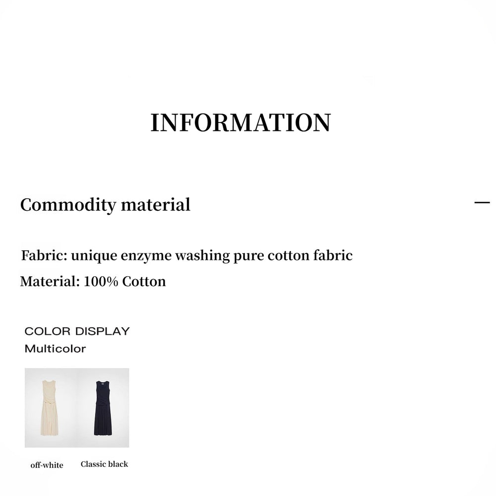 
                  
                    "Casual Commuting" light luxury mercerized cotton special-shaped collar waist irregular lazy long dress
                  
                