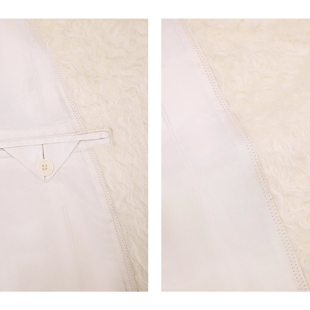 
                  
                    "Song of Snowland"Women's mohair wool stand collar coat autumn and winter loose woolen coat
                  
                