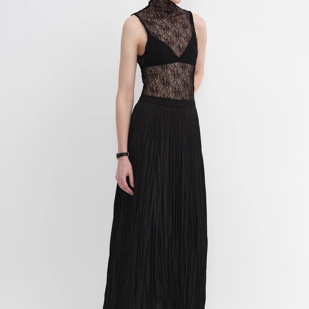 
                  
                    Mulberry silk custom pleated irregular hem skirt for women
                  
                