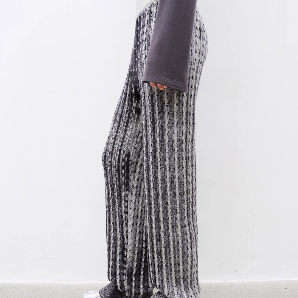 
                  
                    "Winter Date" fashionable slim silhouette permeation printing and dyeing process loose knitted straight pants
                  
                