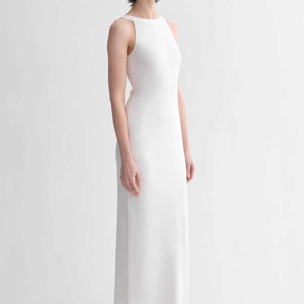 
                  
                    Silk blended/U-neck two-way wear smooth and silky skin-friendly elegant slim  tencel dress for women
                  
                