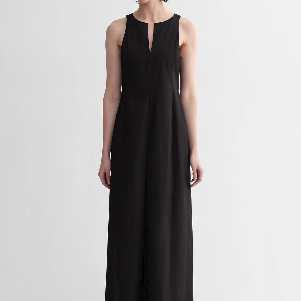 
                  
                    Micro-cocoon-shaped I-shaped pleated V-neck commuting slim-fitting split vest dress for women
                  
                