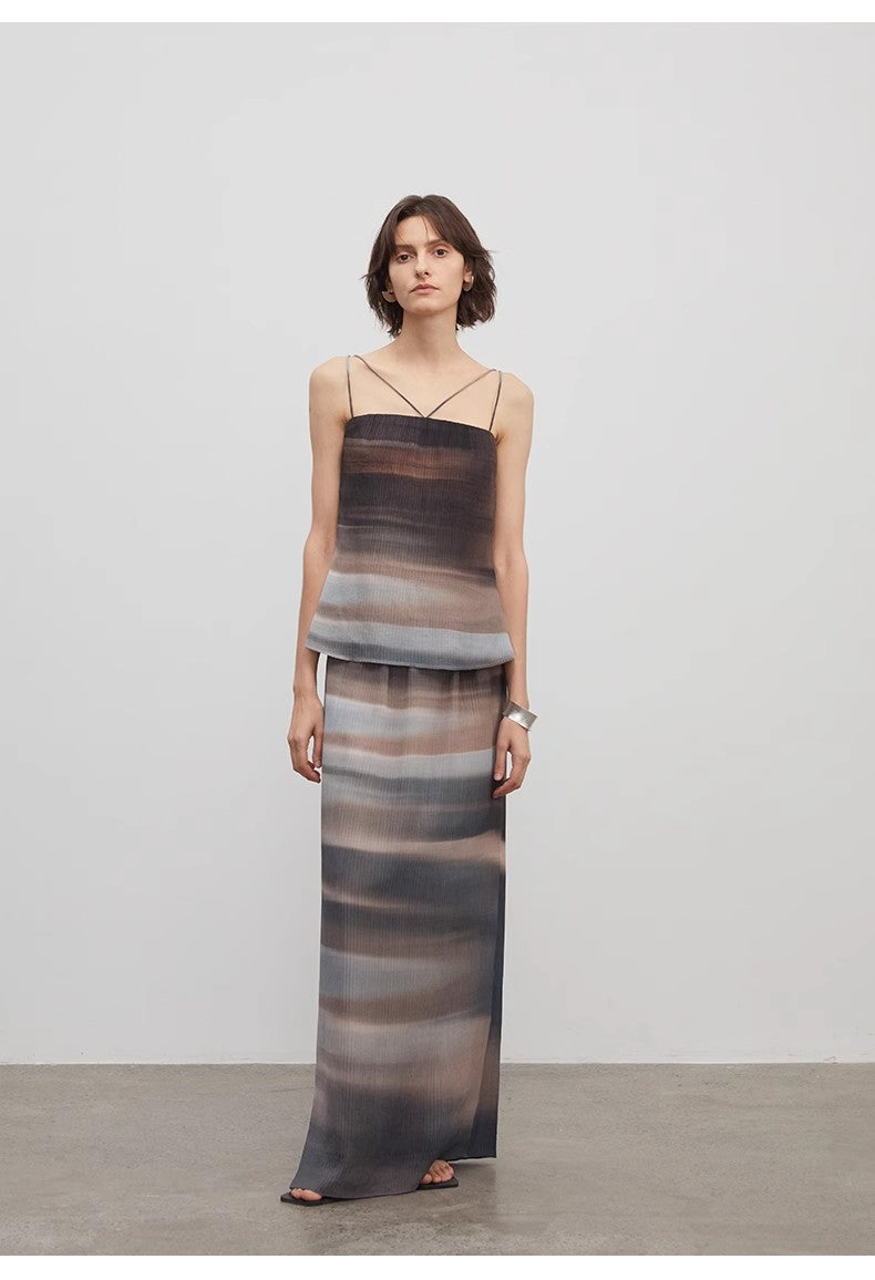 "Above the Flying Clouds" Heavy High-density Silk Luxury High-end Skirt for Women
