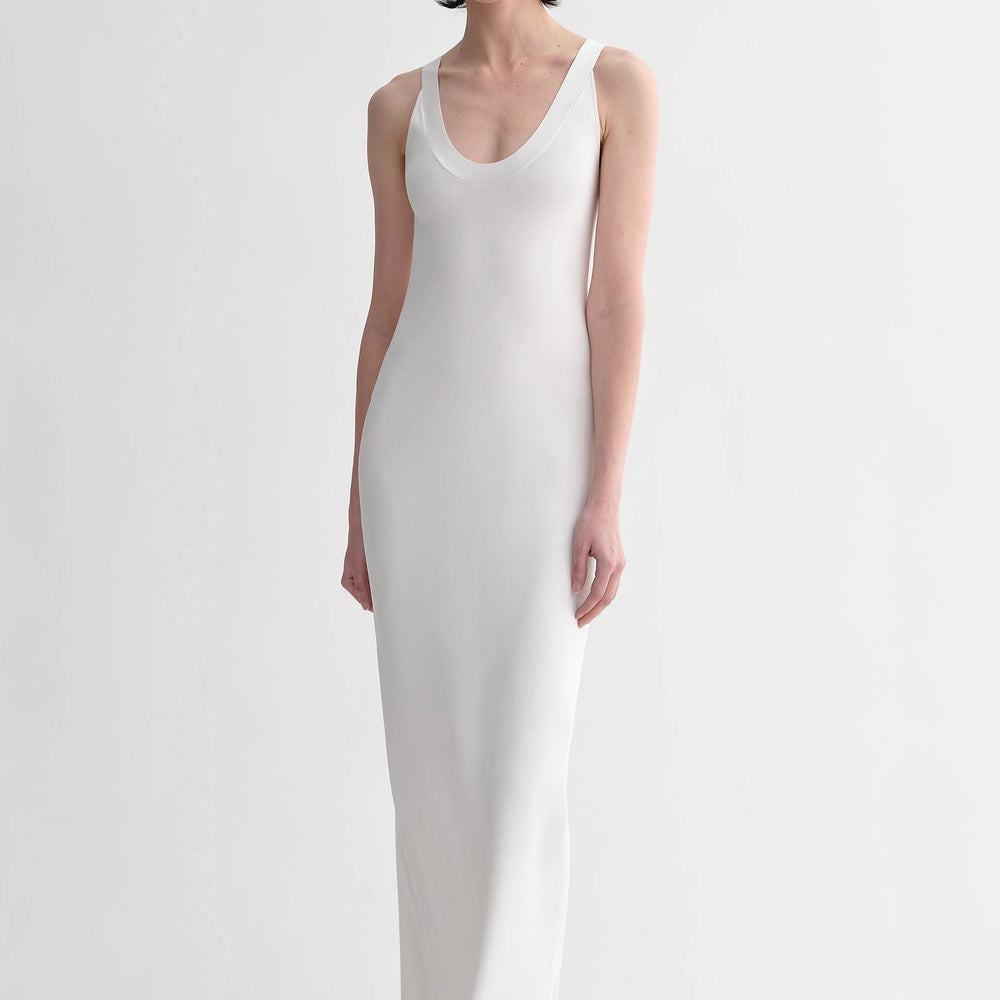 
                  
                    Silk blended/U-neck two-way wear smooth and silky skin-friendly elegant slim  tencel dress for women
                  
                
