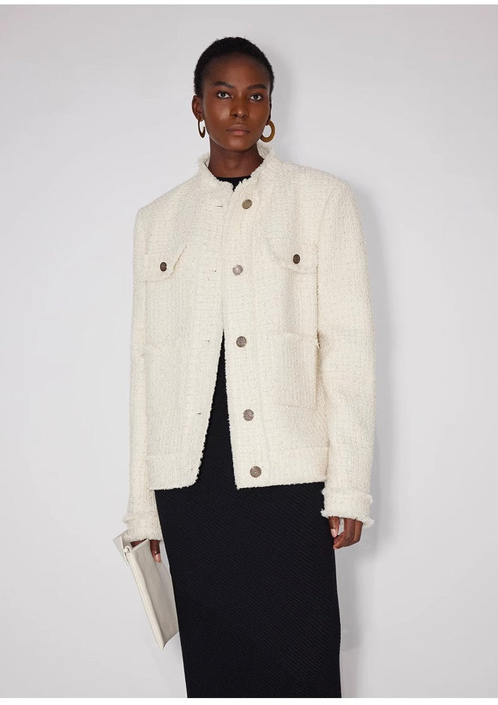 
                  
                    Heavy wool wool edged exquisite high-end small fragrant style jacket for women
                  
                