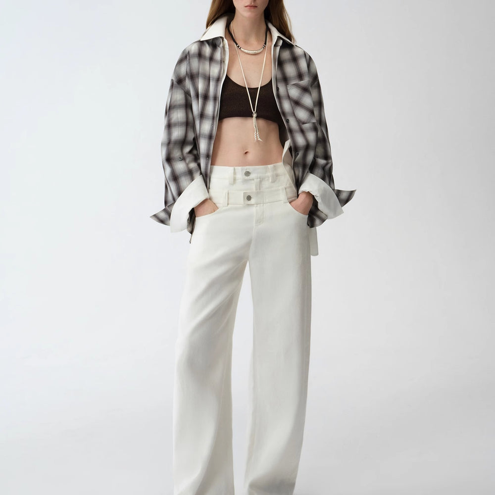
                  
                    "Weiss Love Letter" Old Money Style Linen Cut Scimitar Pants
                  
                