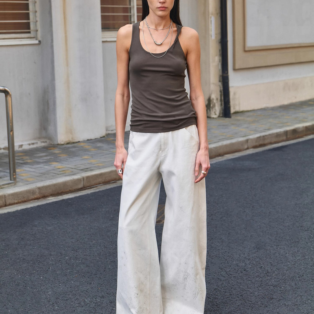 "Early Summer Jet Lag" Casual Tight-fitting Multi-collar Camisole for Women