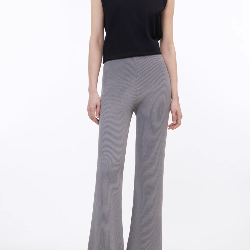 
                  
                    Knitted bootcut trousers, glutinous rice trousers, pit striped casual trousers
                  
                