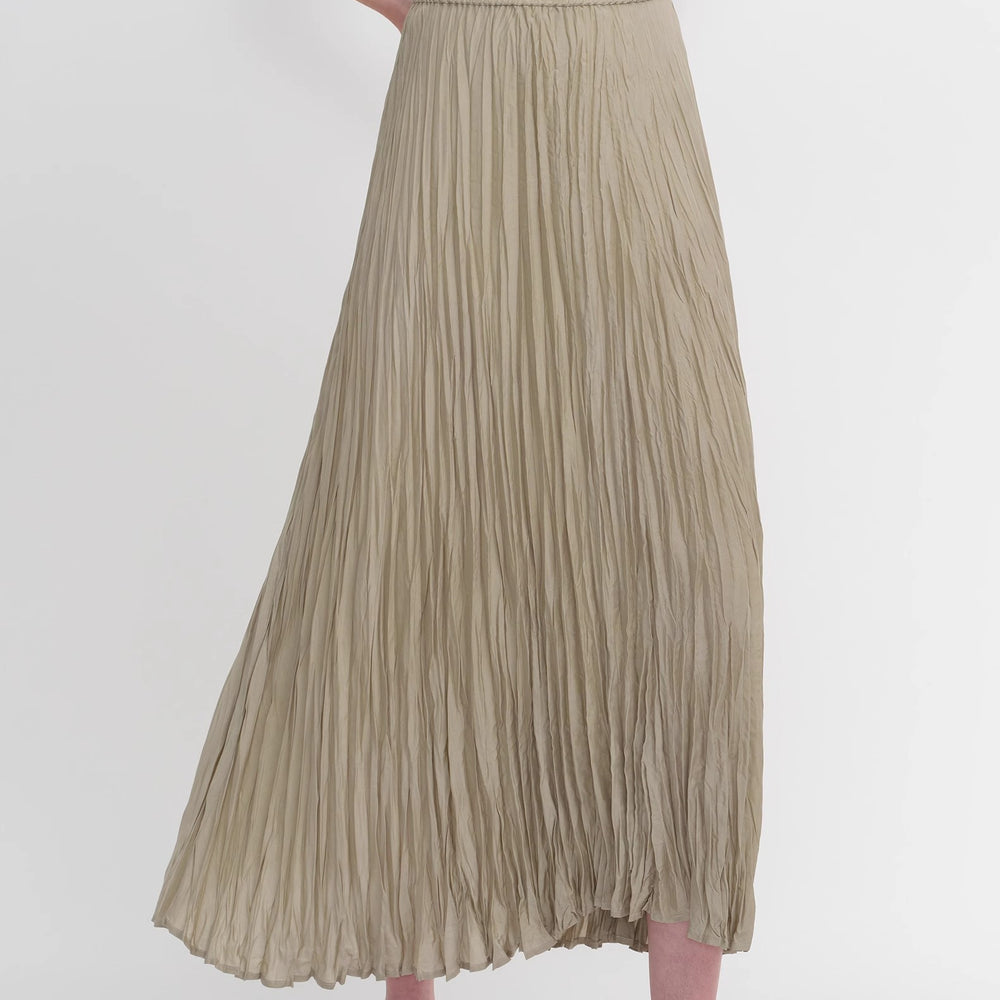 
                  
                    Mulberry silk custom pleated irregular hem skirt for women
                  
                