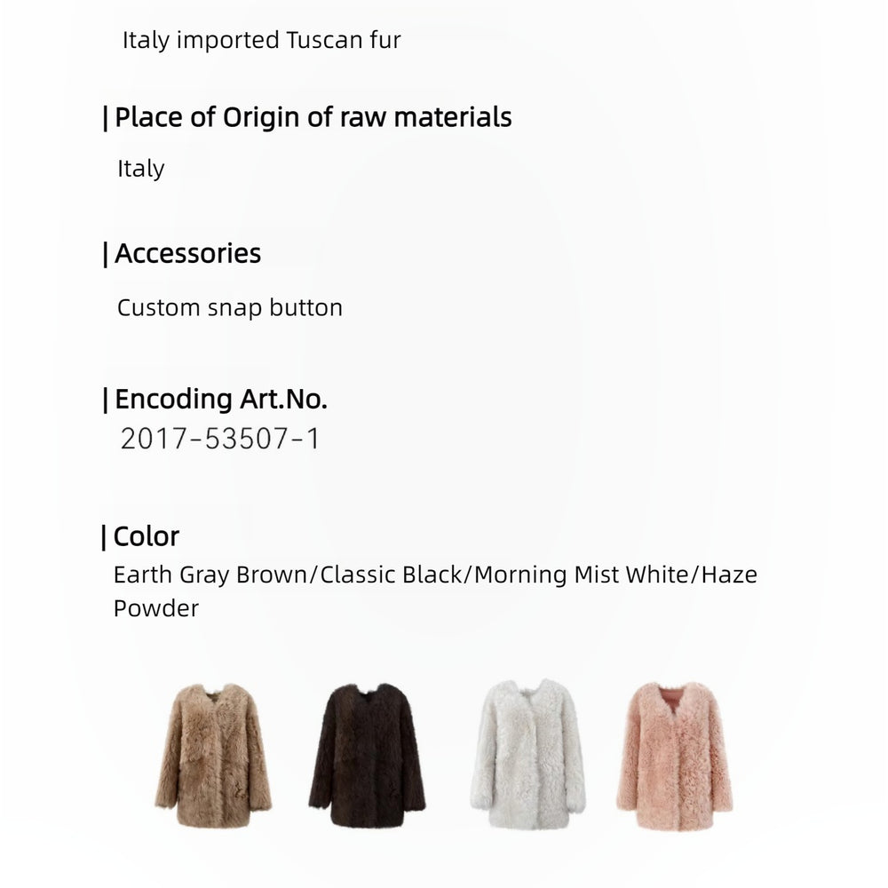 
                  
                    Peach Oolong Tuscan Sheepskin Coat Winter
                  
                