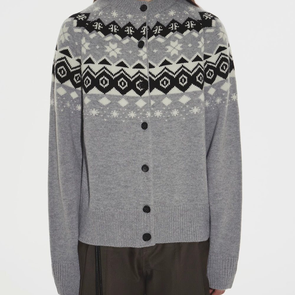 
                  
                    "Autumn on Fair Isle" Australian 17.5 micron machine washable merino wool jacquard sweater
                  
                