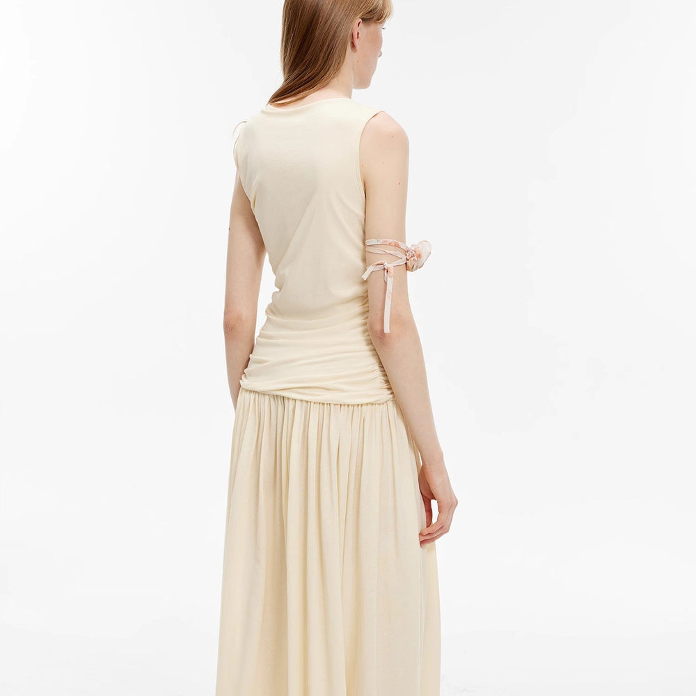 
                  
                    "Casual Commuting" light luxury mercerized cotton special-shaped collar waist irregular lazy long dress
                  
                