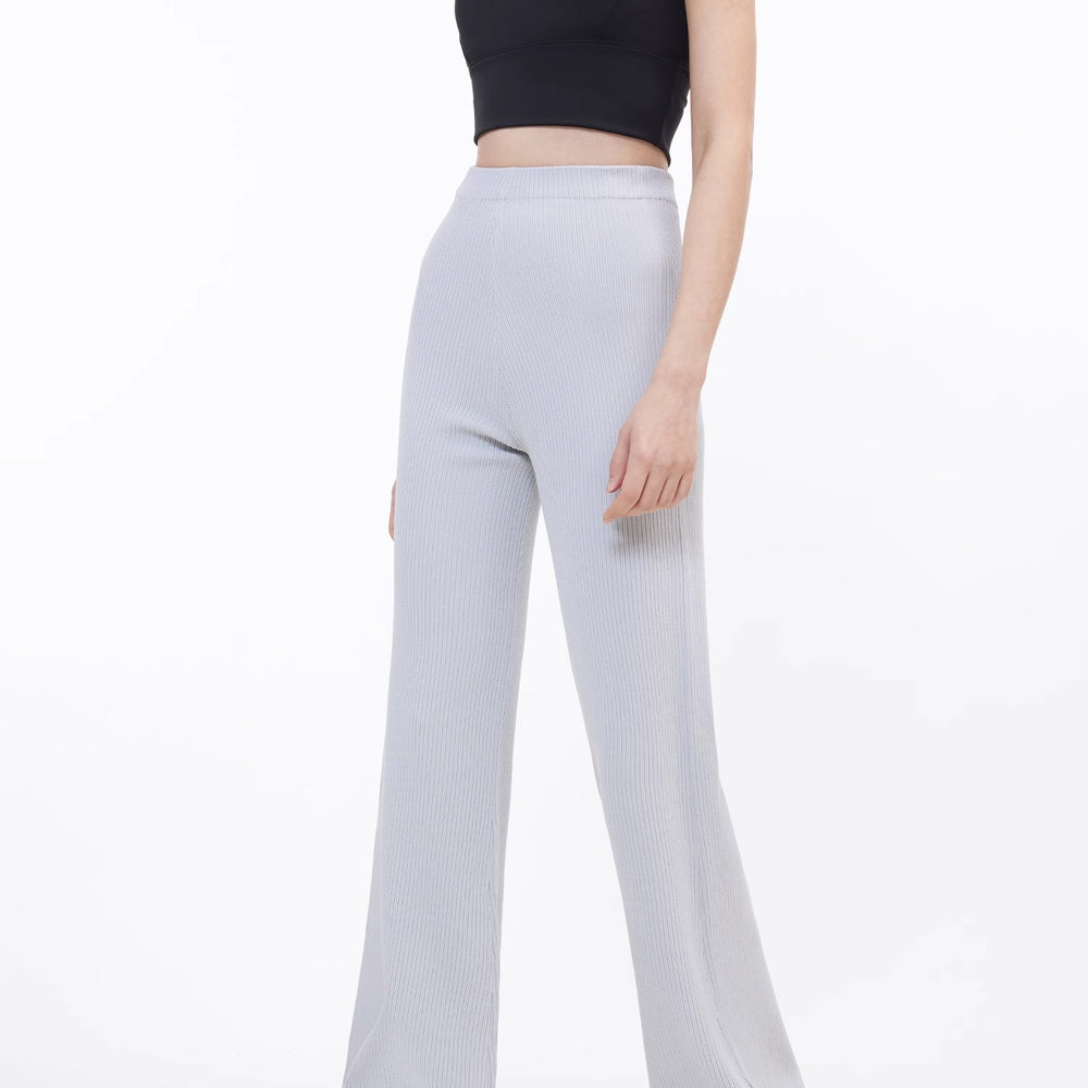 
                  
                    Knitted bootcut trousers, glutinous rice trousers, pit striped casual trousers
                  
                