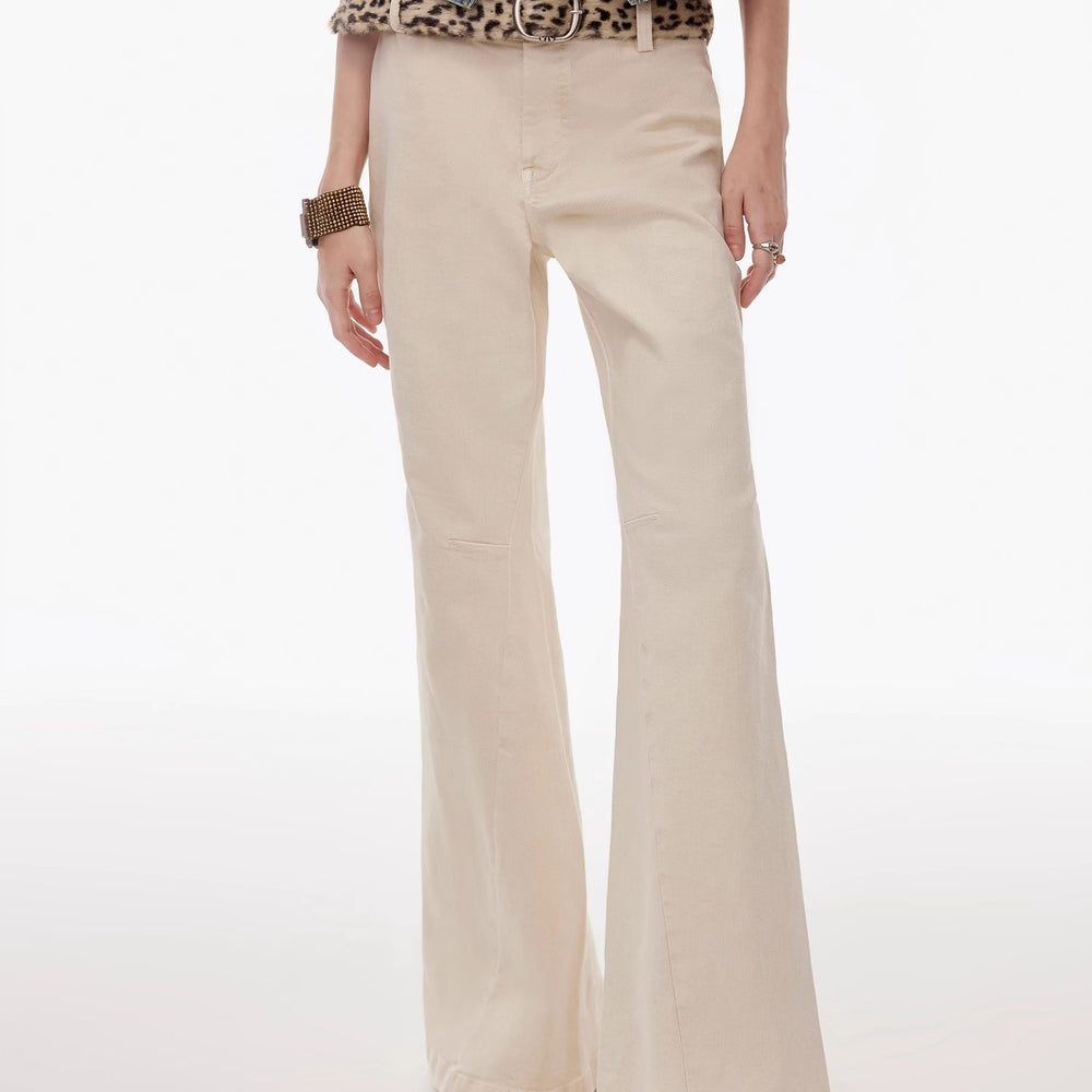 
                  
                    “Denimism”Fashionable Heavy Industry Washed Three-dimensional Versatile Slimming Slightly Flared Denim Trousers
                  
                