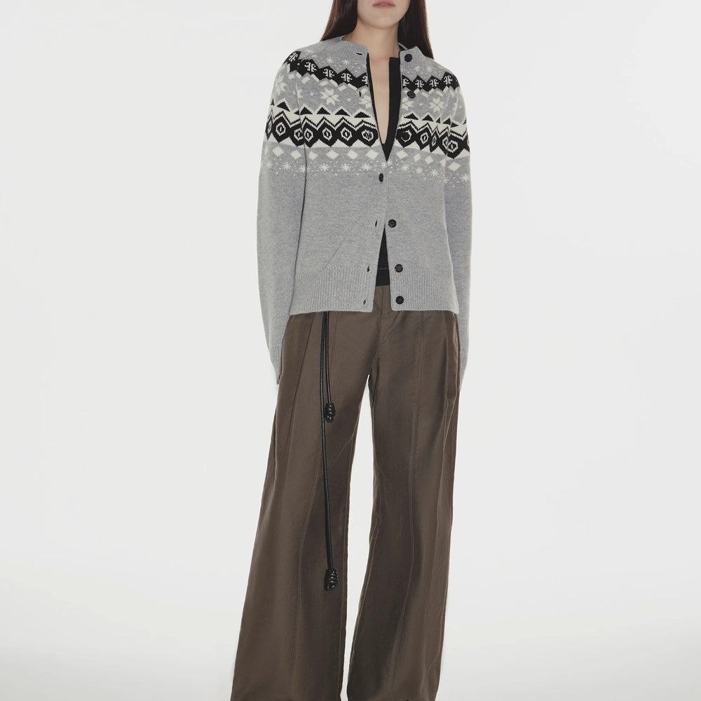 "Autumn on Fair Isle" Australian 17.5 micron machine washable merino wool jacquard sweater