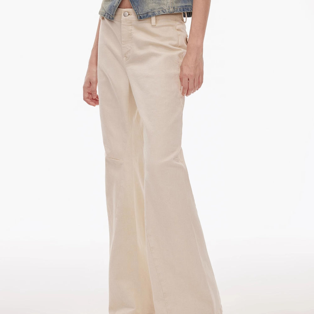 
                  
                    “Denimism”Fashionable Heavy Industry Washed Three-dimensional Versatile Slimming Slightly Flared Denim Trousers
                  
                