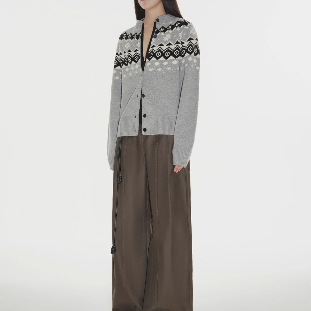 
                  
                    "Autumn on Fair Isle" Australian 17.5 micron machine washable merino wool jacquard sweater
                  
                