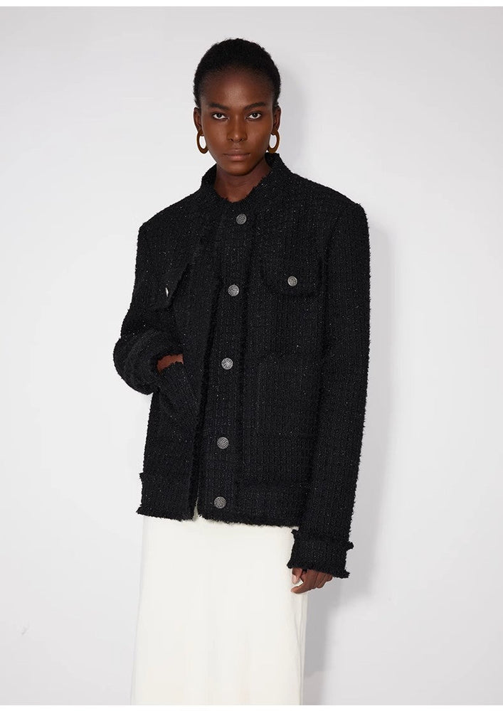 
                  
                    Heavy wool wool edged exquisite high-end small fragrant style jacket for women
                  
                