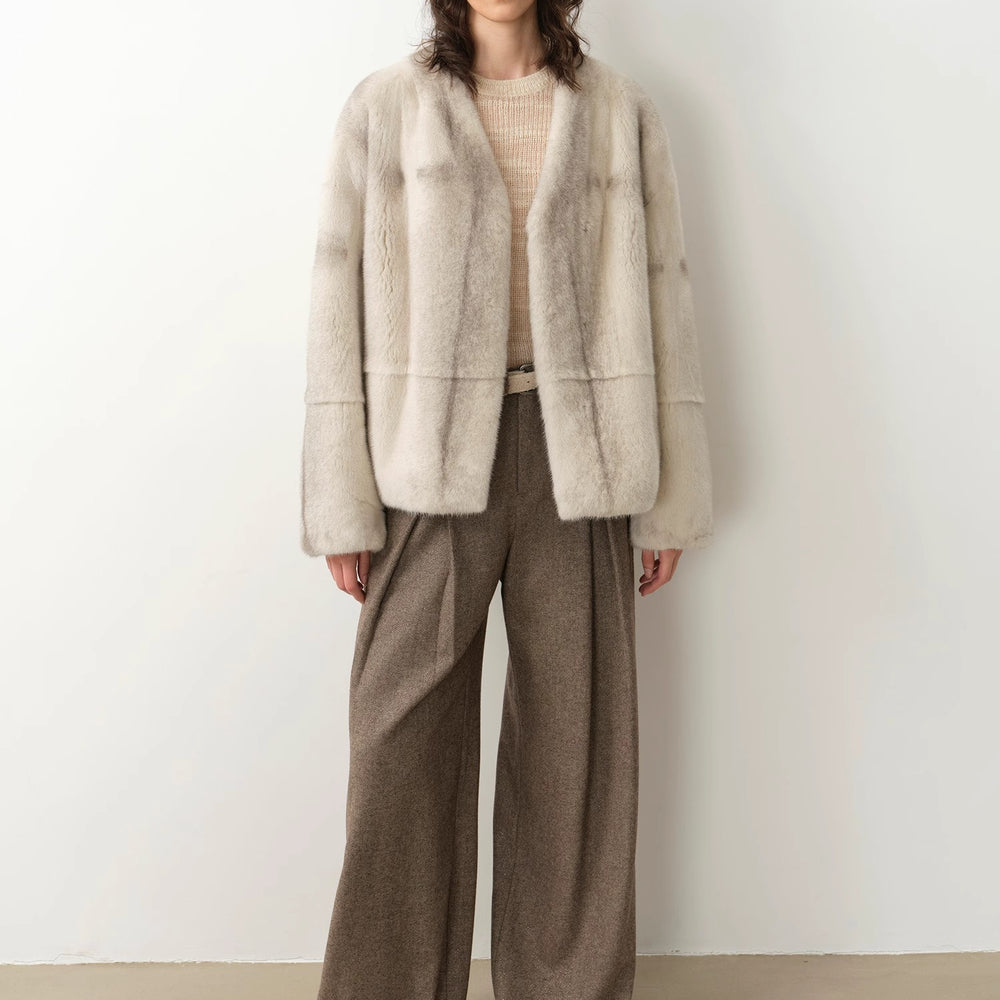 
                  
                    "City Stroll" casual and relaxed wool-blend double-pleated straight draped wide-leg casual trousers for autumn
                  
                