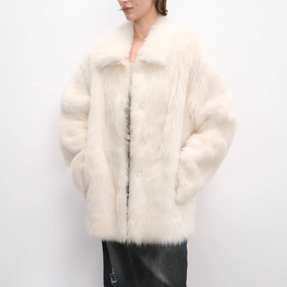 
                  
                    "Autumn Exclusive" Imported Tuscan sheepskin short lapel fur coat
                  
                